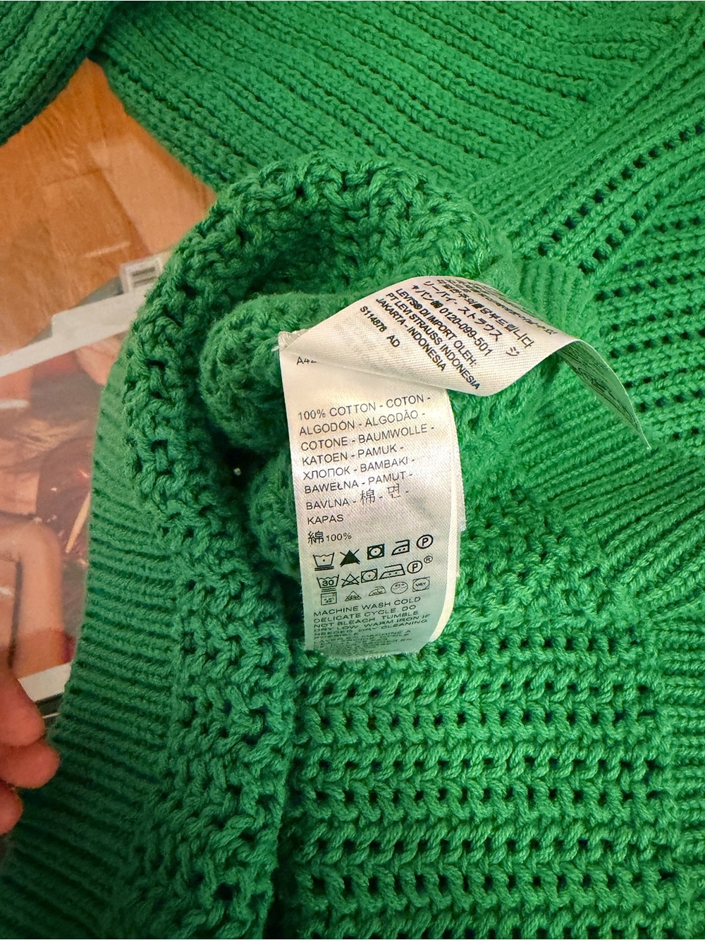100% Cotton Evergreen Cropped Rib-Knit Sweater - Women's - Picture 8 of 8